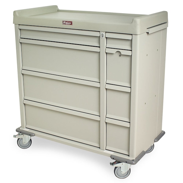 Punch Card Medication Cart, 750 Punch Card Capacity, Key Lock